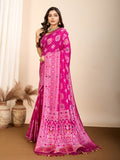 Maslin silk dola saree