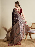 soft silk zari design  saree