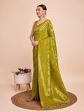 soft silk zari work saree