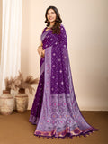 Maslin silk dola saree