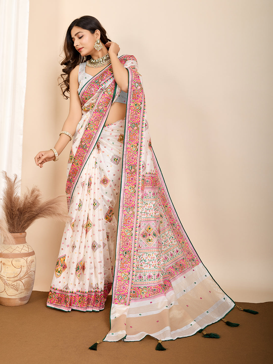 Traditional cotton saree