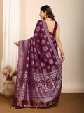 Maslin silk dola saree