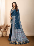 Maslin silk dola saree