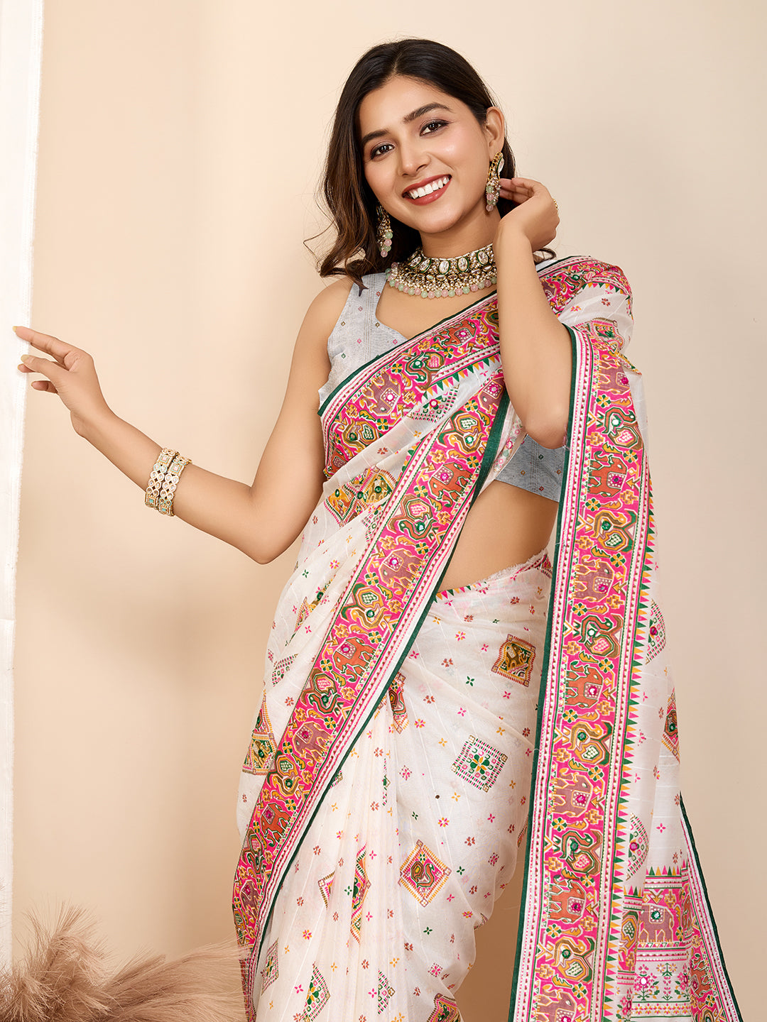 Traditional cotton saree