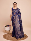 soft silk zari work saree
