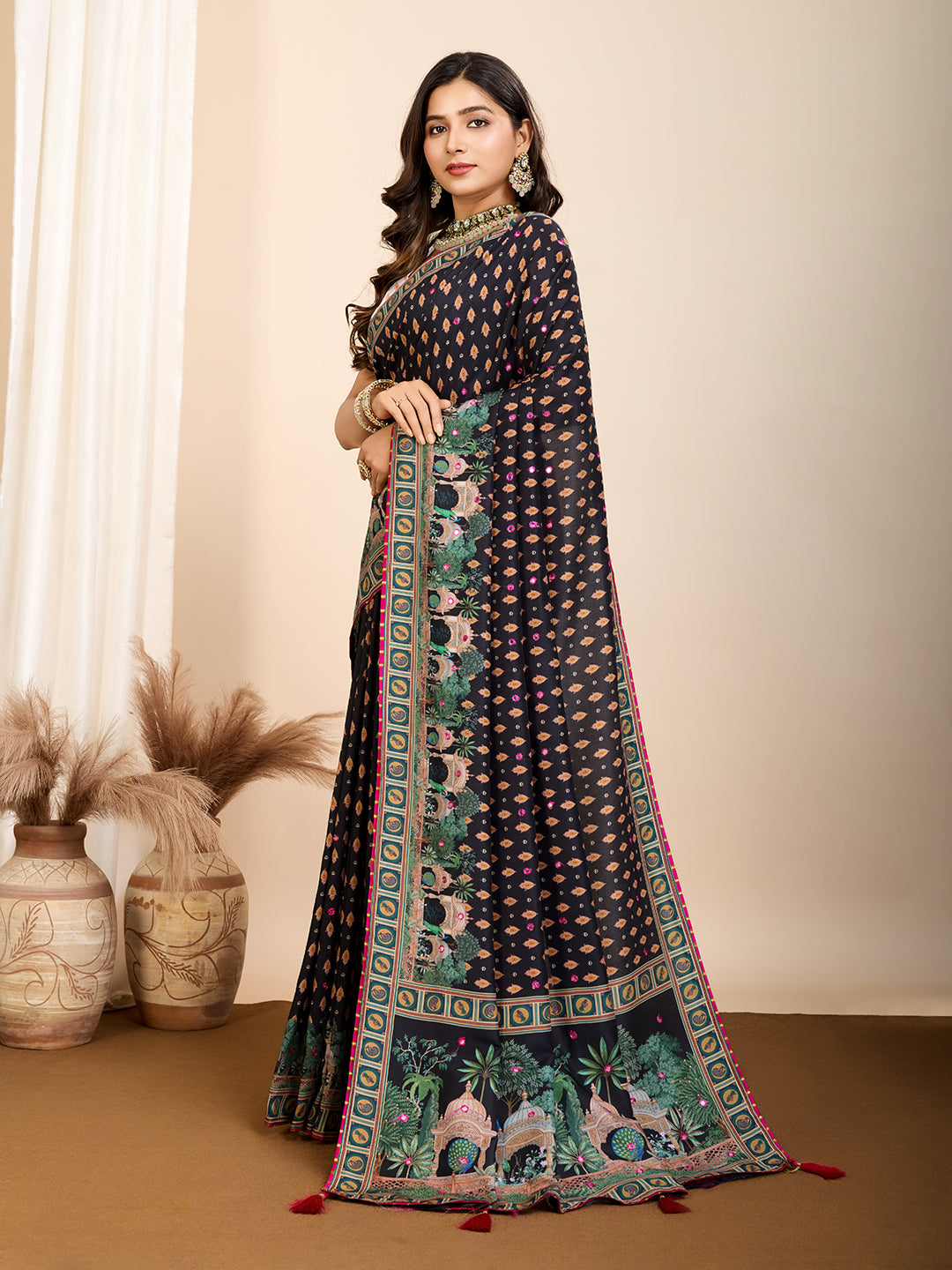Traditional cotton saree