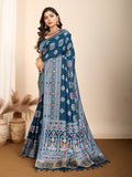Maslin silk dola saree