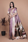 Banarasi silk saree with peacock pallu