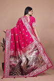 Banarasi silk saree with peacock pallu