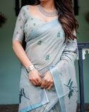 Premium soft linen saree