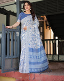 Premium soft linen saree
