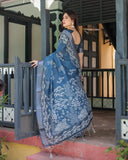 Premium soft linen saree