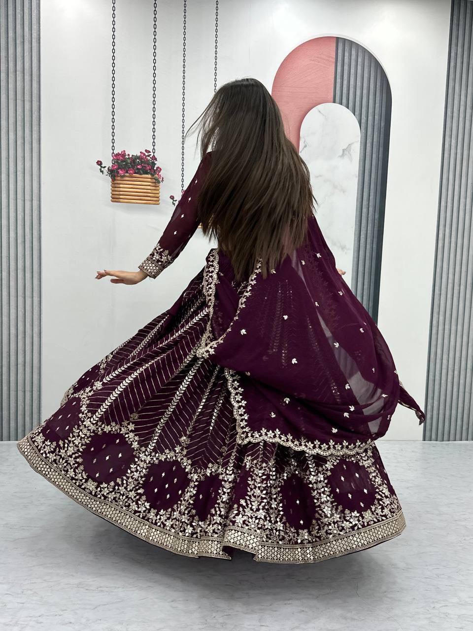New ocean designer lahenga choli