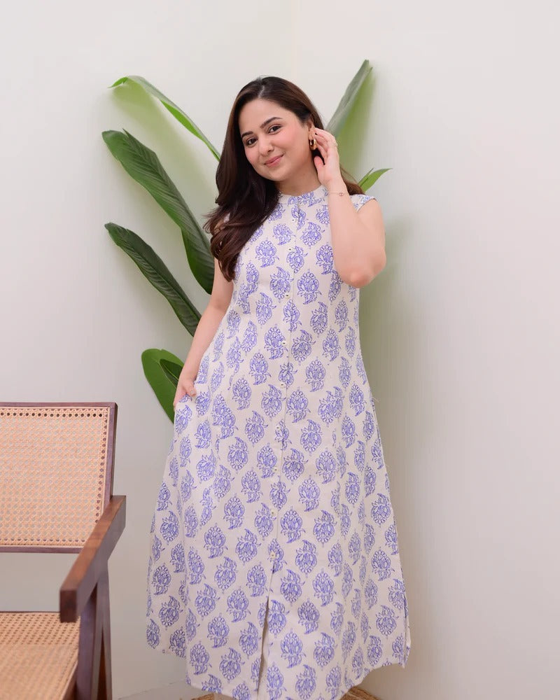 Premium cotton printed dresses
