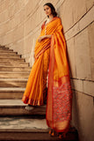 Soft khadi raw silk saree