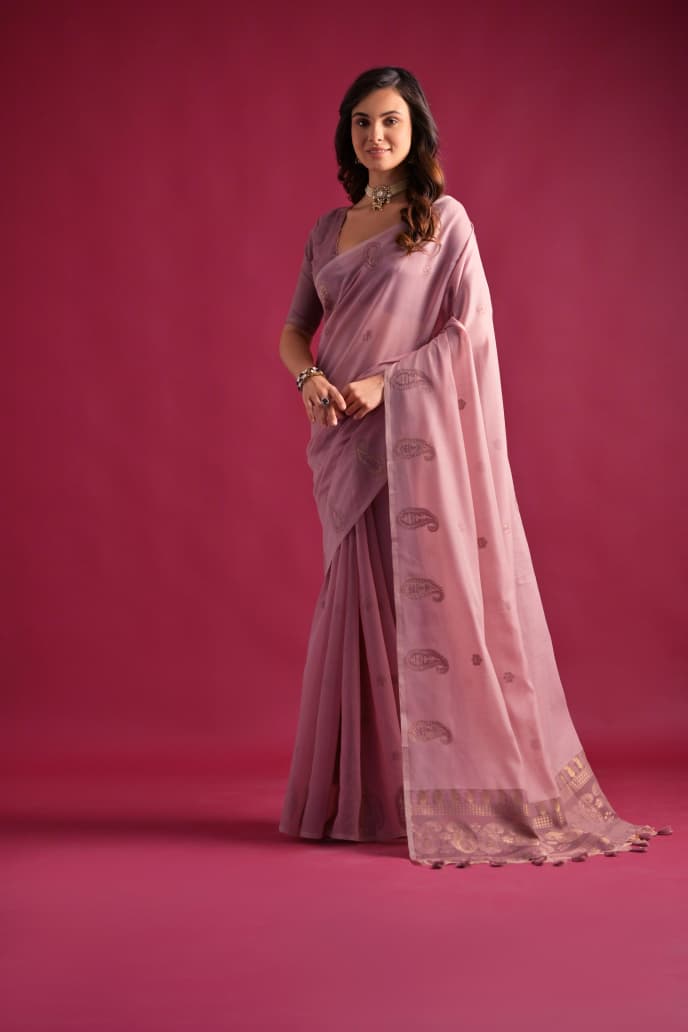 Soft mul cotton saree