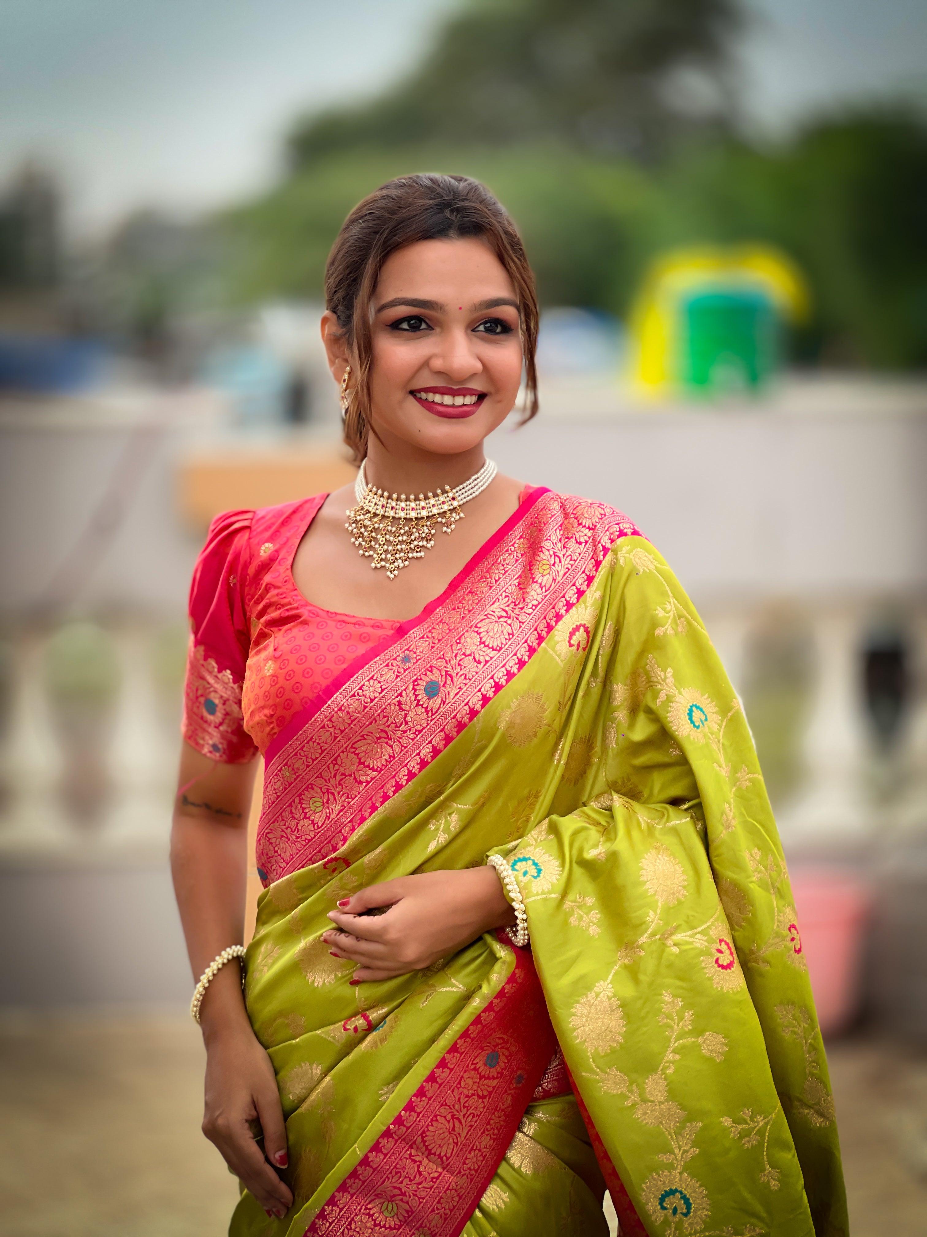 soft banarasi silk saree