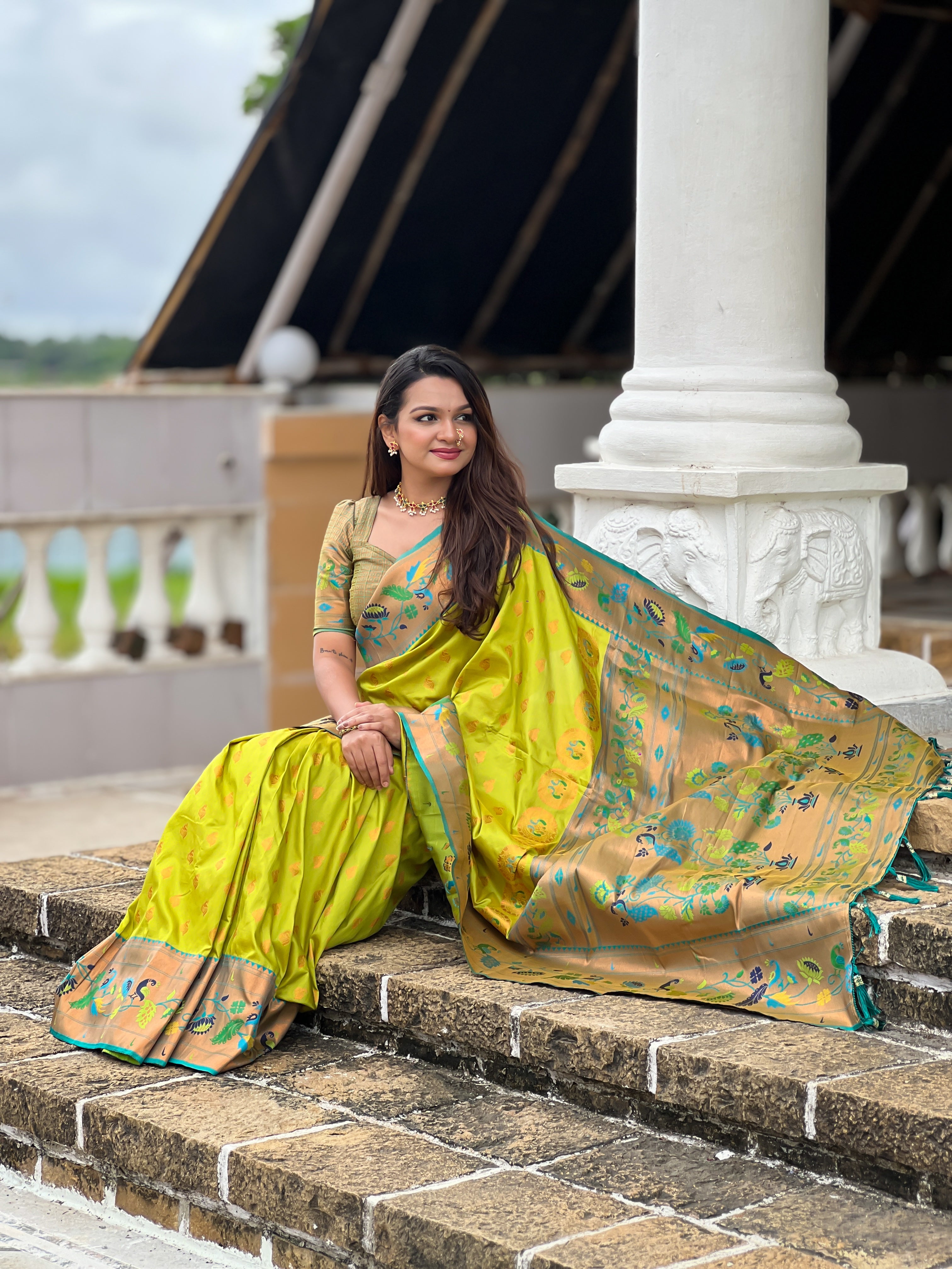 soft paithani silk saree