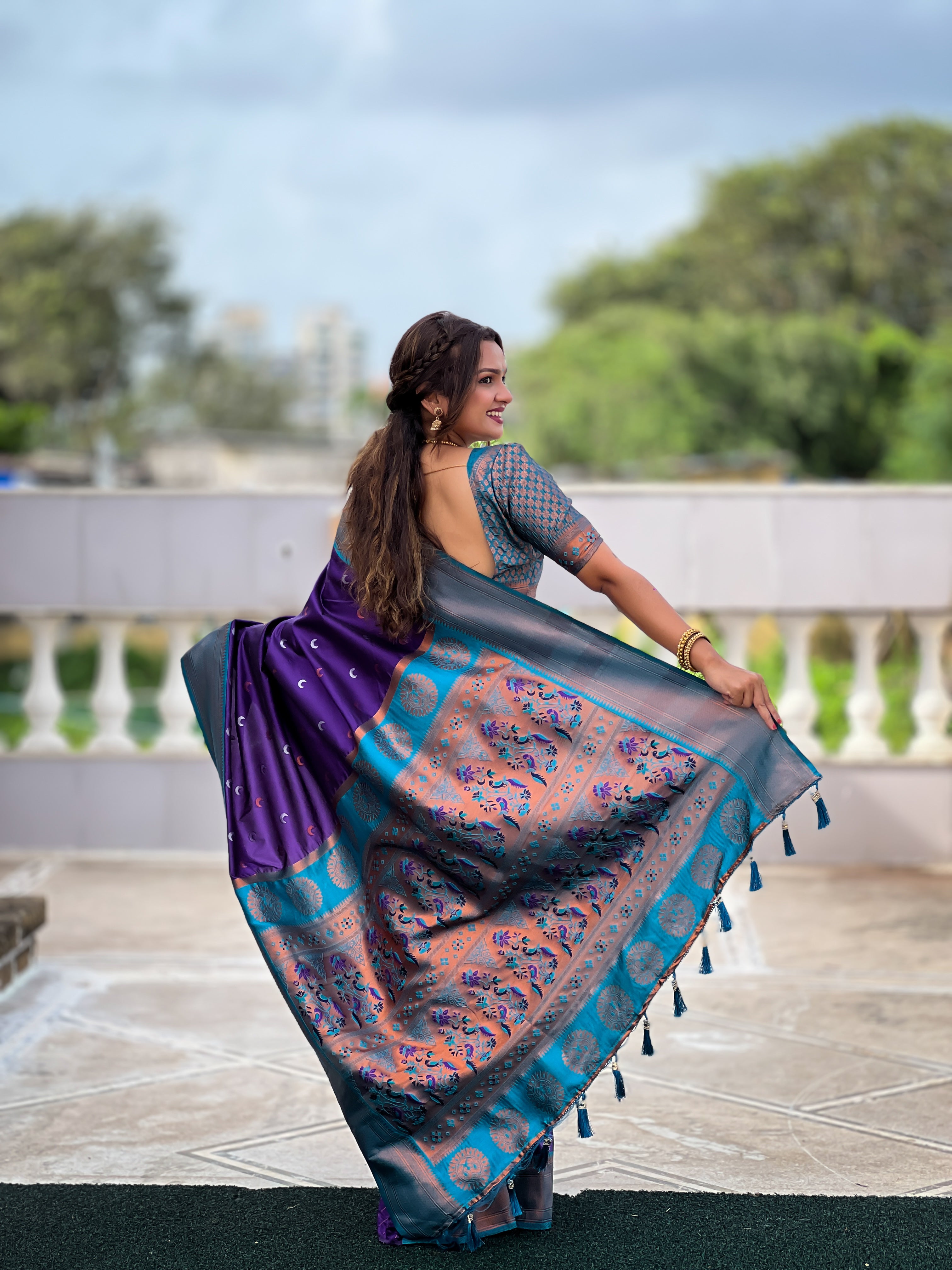 soft paithani silk saree