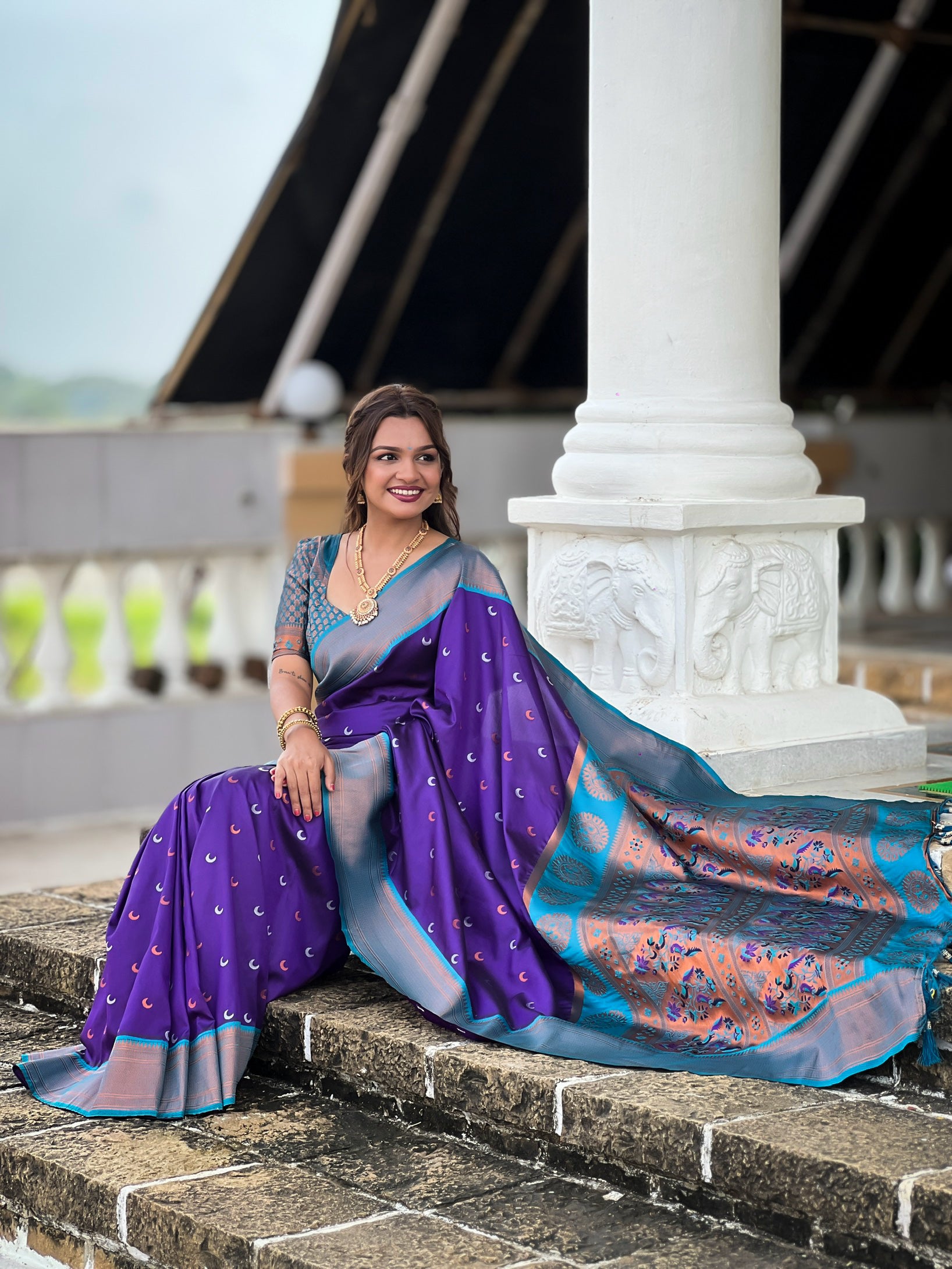 soft paithani silk saree