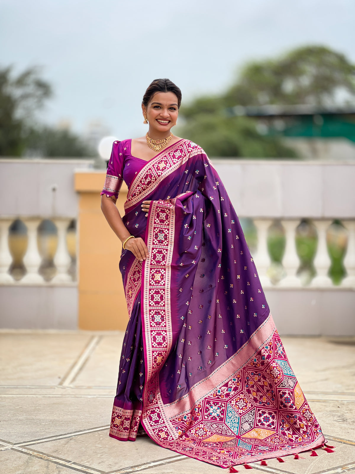 Soft banarasi silk saree