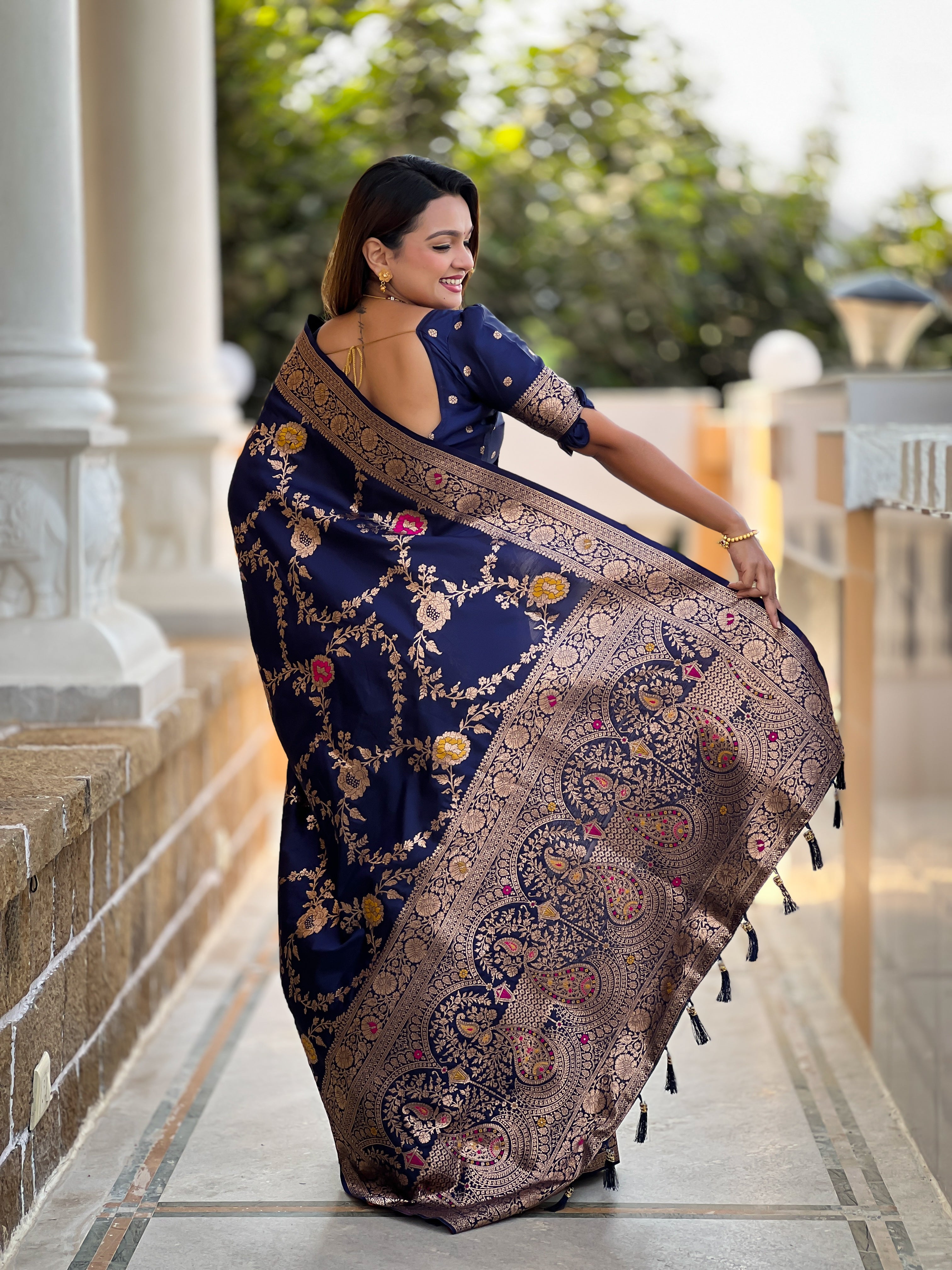 soft banarasi silk saree