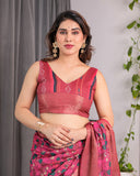 cotton linen saree