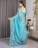 cotton linen saree