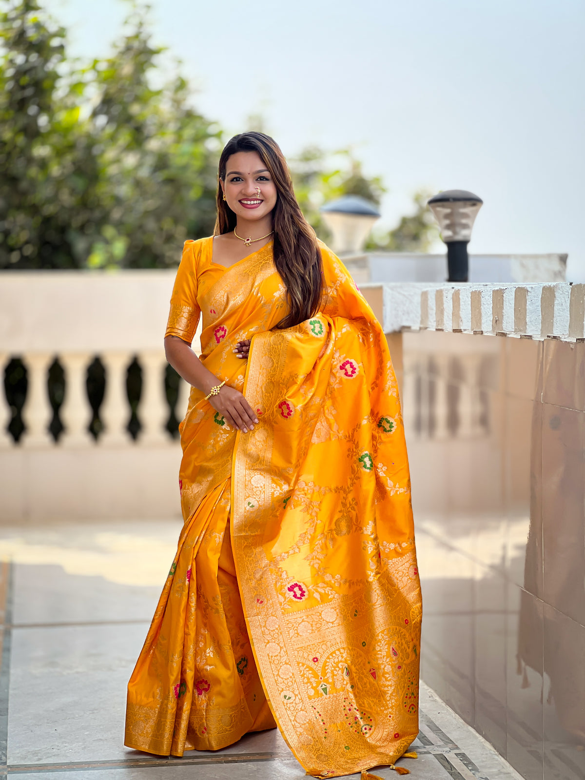 Soft banarasi silk saree