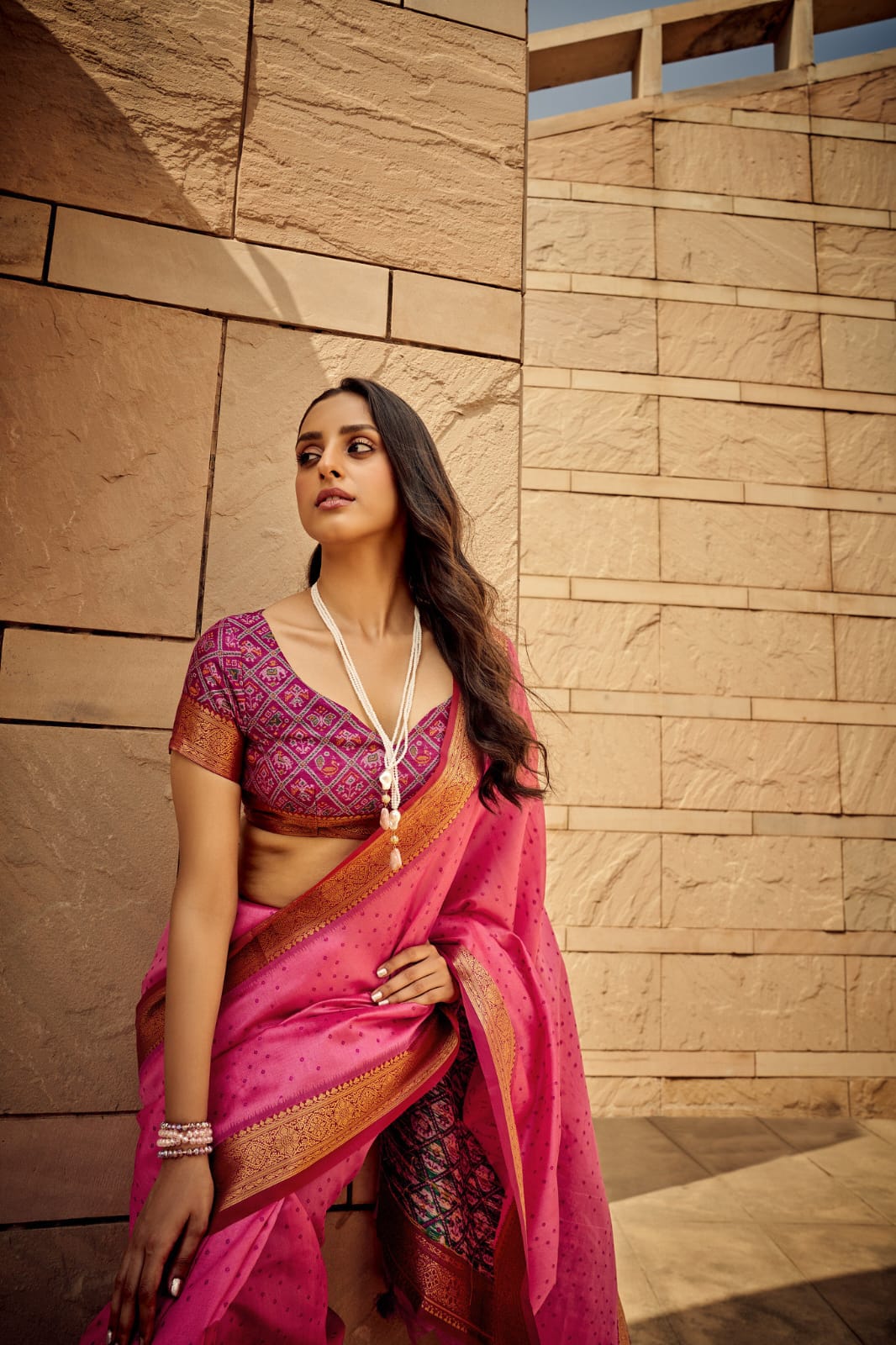 Soft khadi raw silk saree