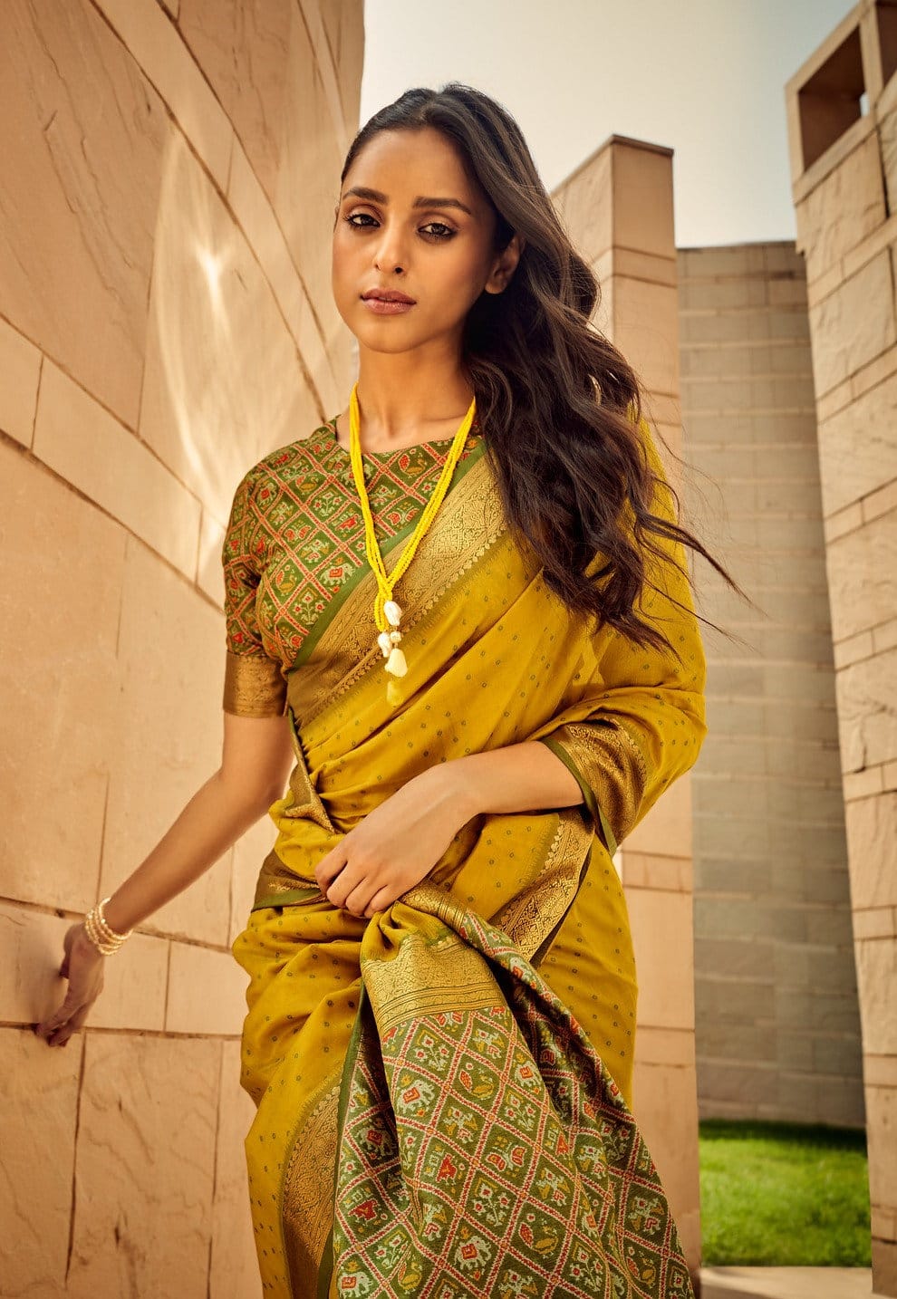 Soft khadi raw silk saree