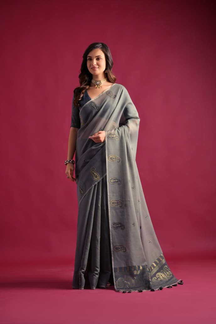 Soft mul cotton saree