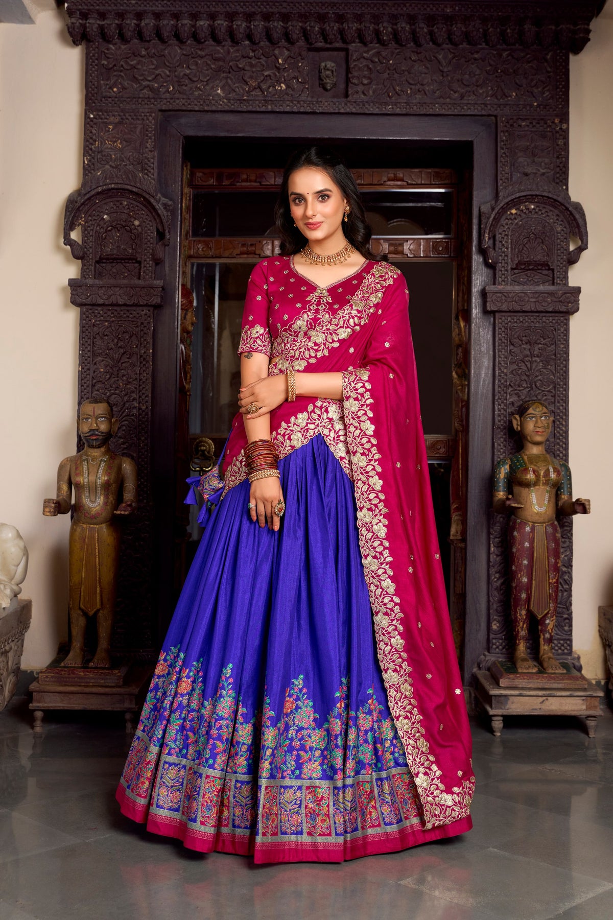 New silk lahenga choli