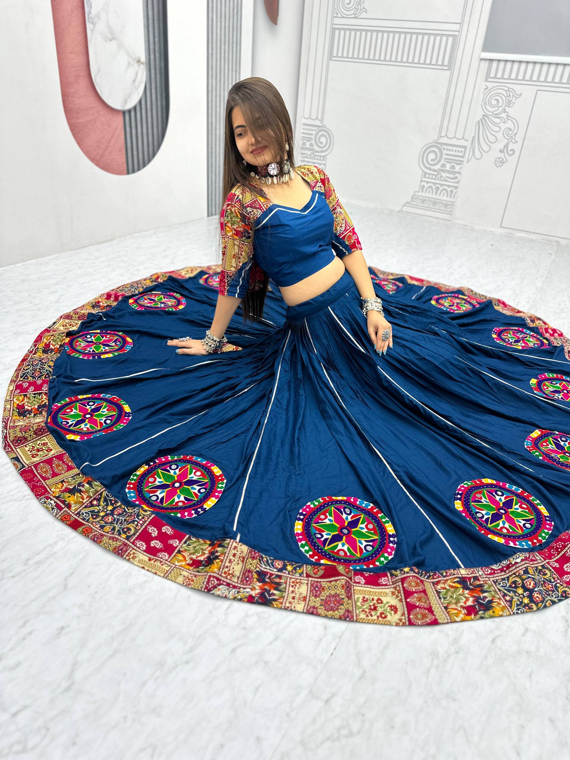Navratri Special Pure Cotton Lehenga Choli