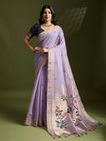 Premium soft muga cotton paithani saree
