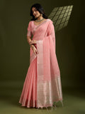 Premium soft tissue linen silk saree
