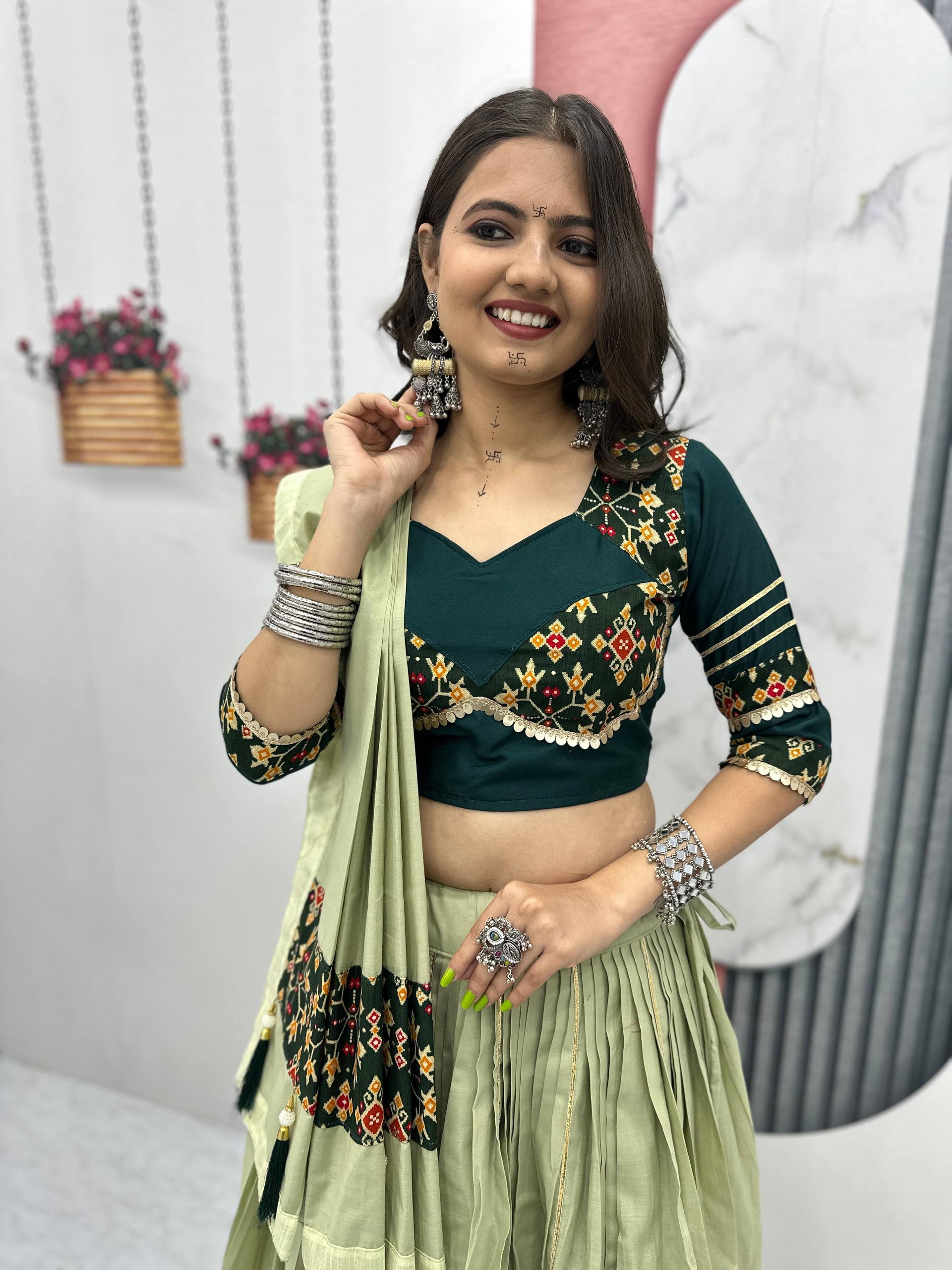 Navratri Special Pure Cotton Lehenga Choli