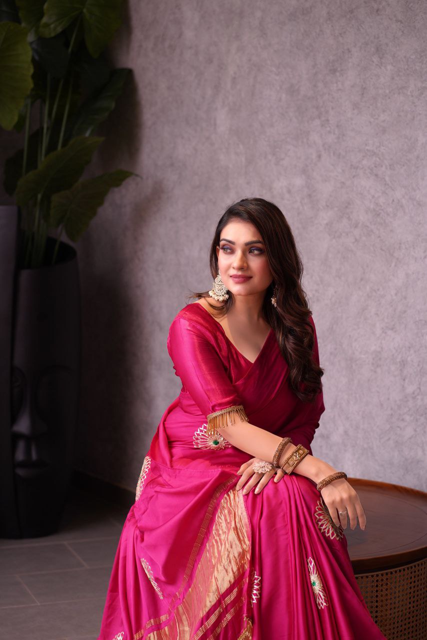 Premium Gajisilk jaipuri  saree