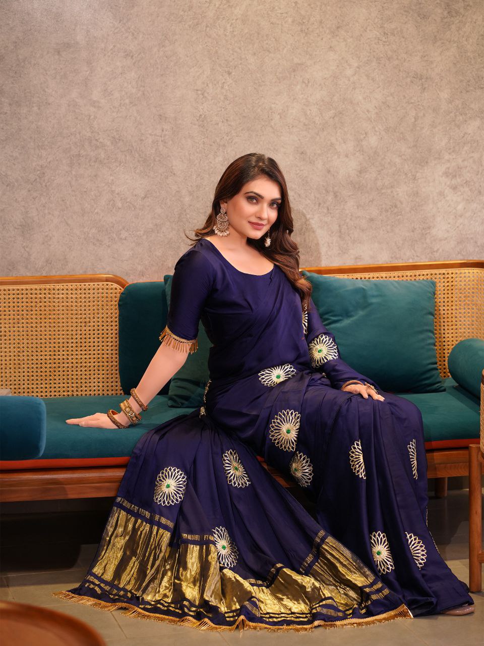 Premium Gajisilk jaipuri  saree