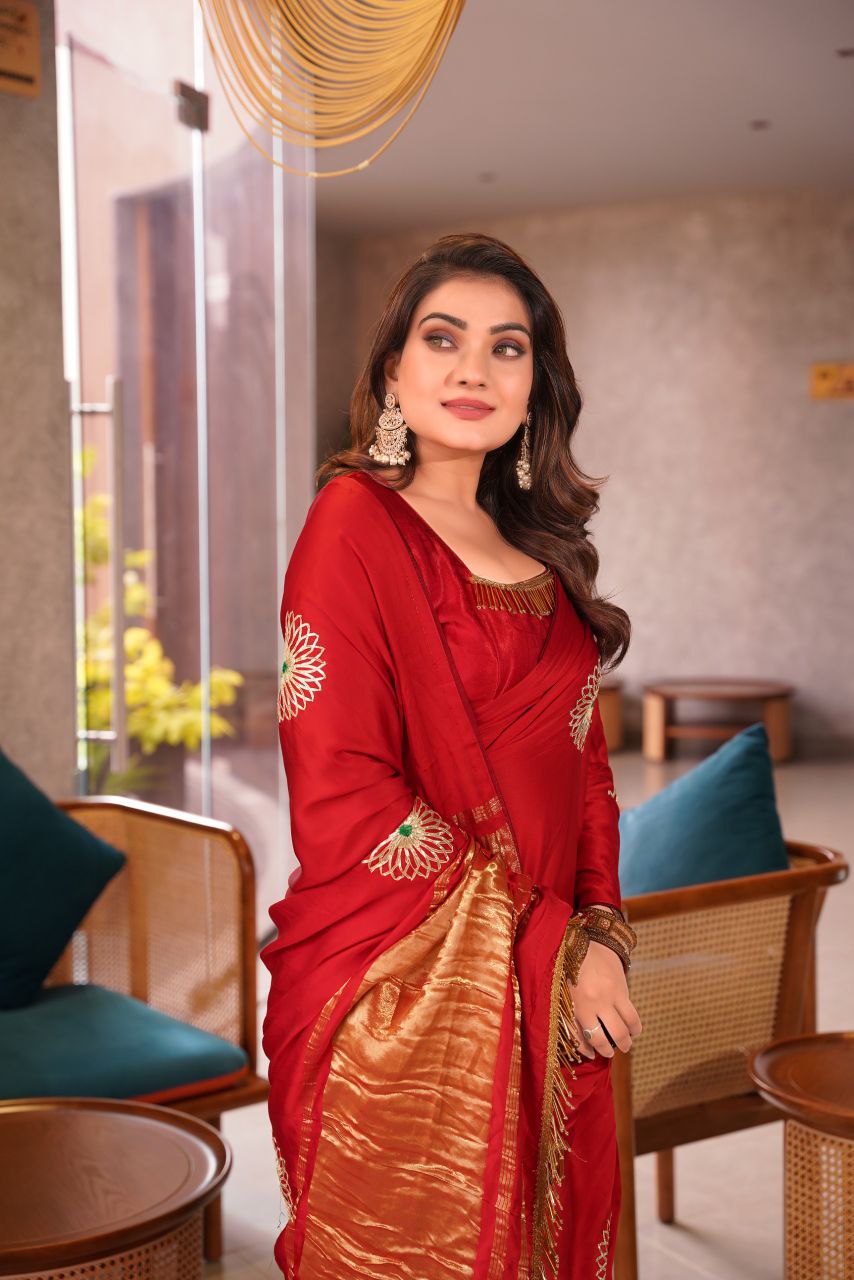 Premium Gajisilk jaipuri  saree