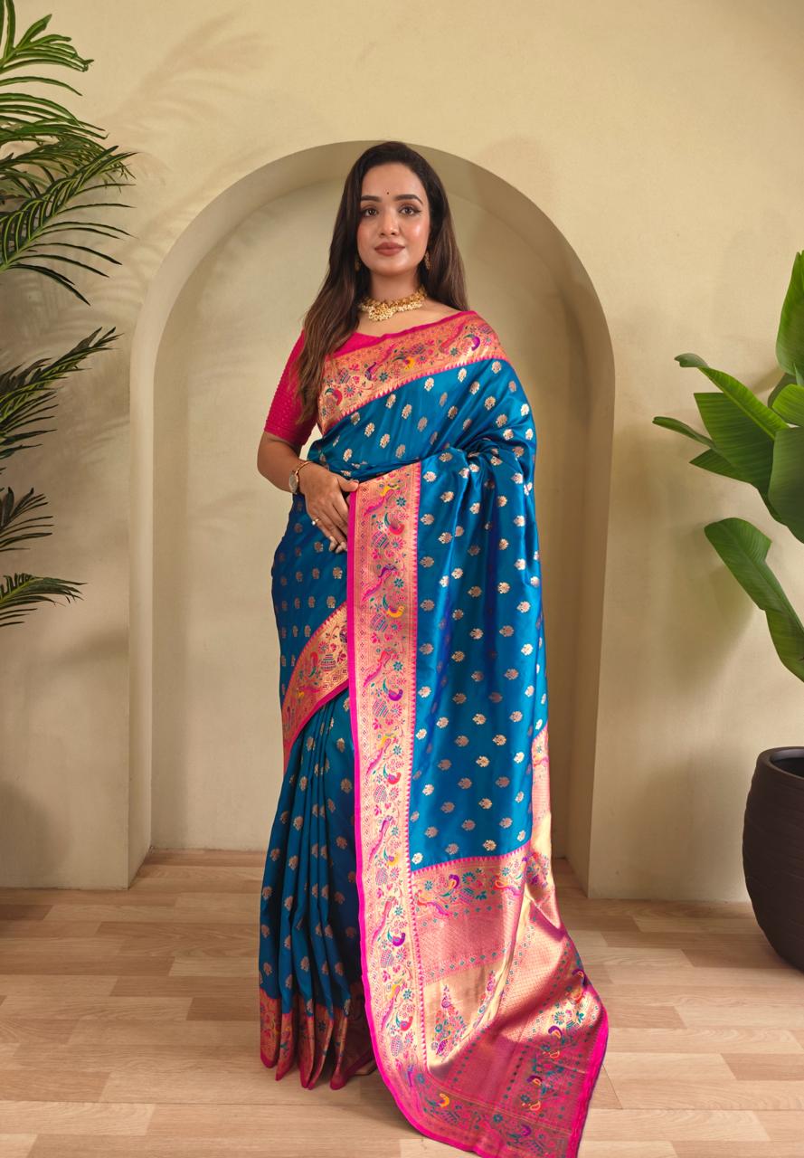 Soft premium paithani silk saree