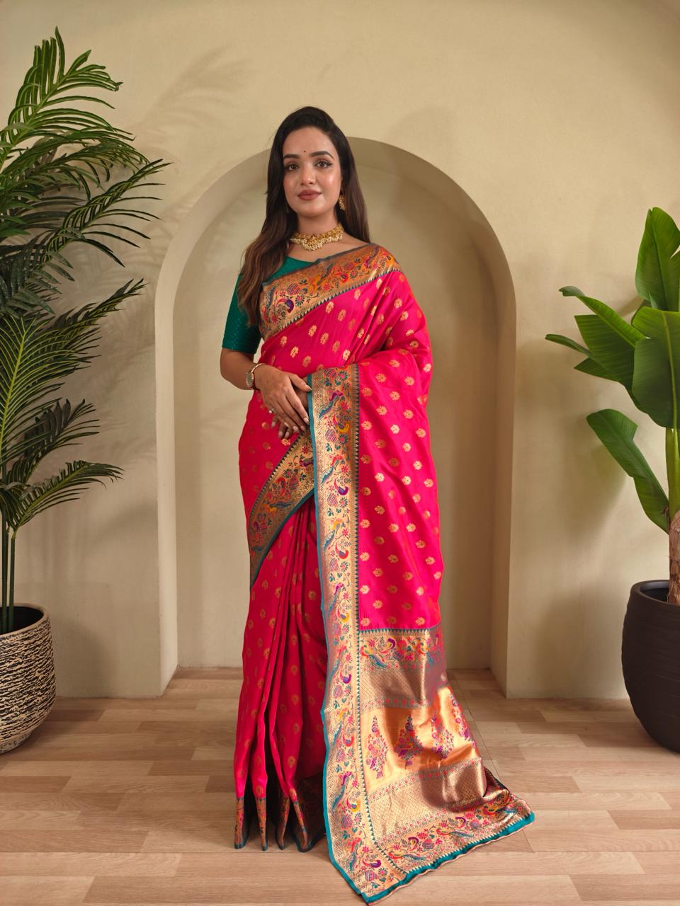 Soft premium paithani silk saree