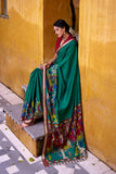 Viscos chanderi  premium silk saree