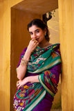 Viscos chanderi  premium silk saree