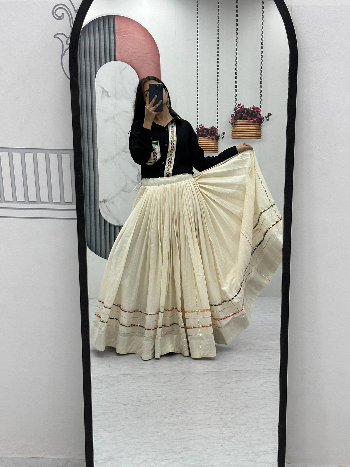 Navratri special shirt lahengas
