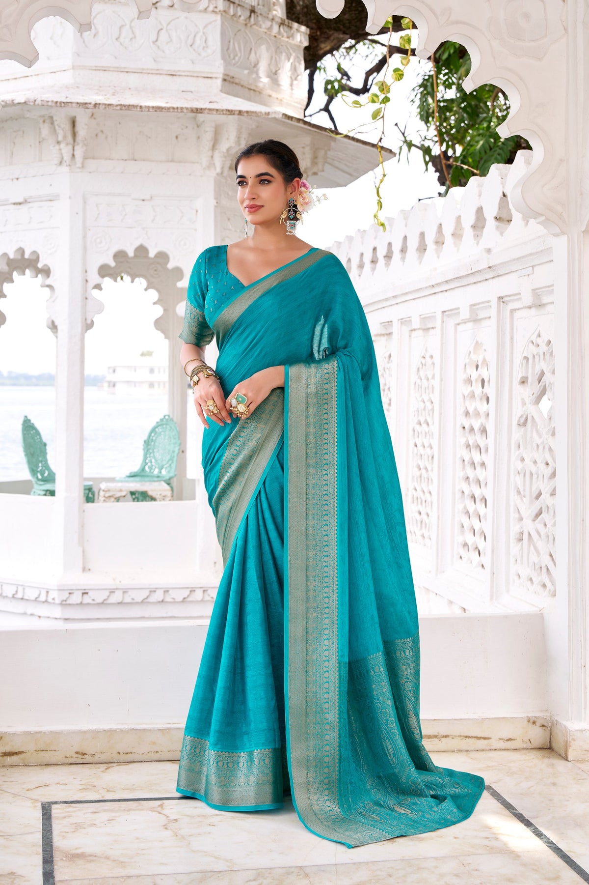 Chinnon  premium silk saree