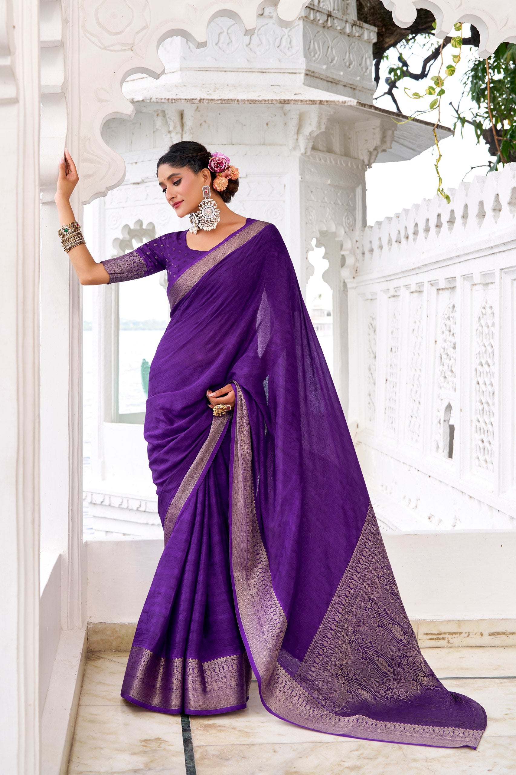Chinnon  premium silk saree