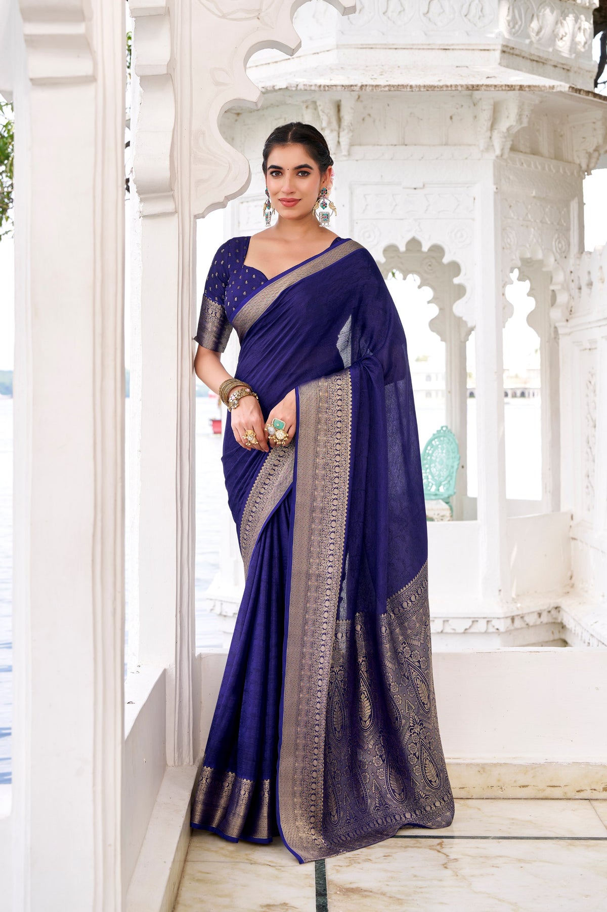 Chinnon  premium silk saree