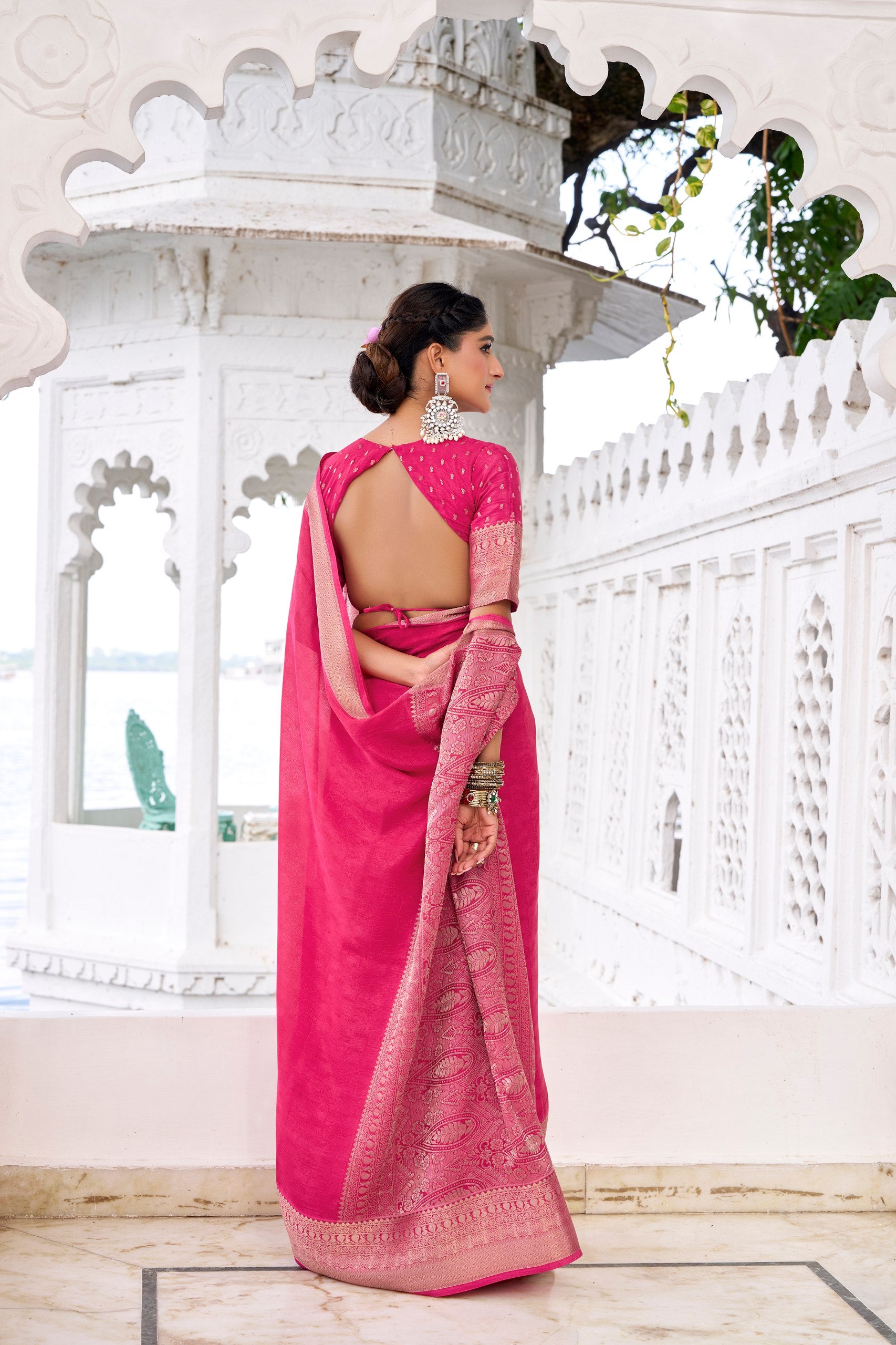 Chinnon  premium silk saree