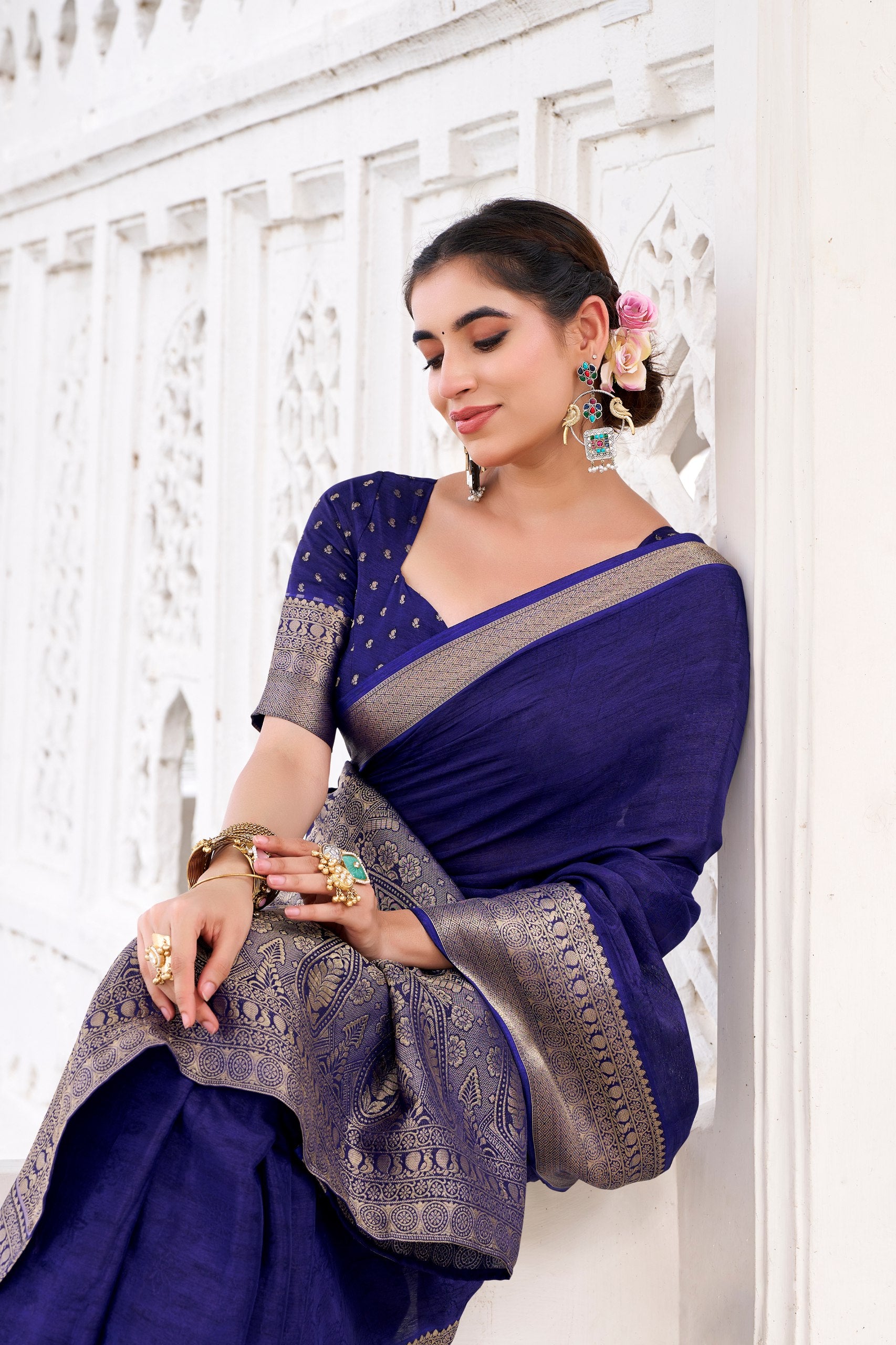 Chinnon  premium silk saree